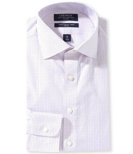 �_�j�G�� �N���~�� �����Y �g�b�v�X �V���c �X�����t�B�b�g Cremieux Crosby Slim Fit Spread Collar Checked Twill Dresshirt Pink �s���N
