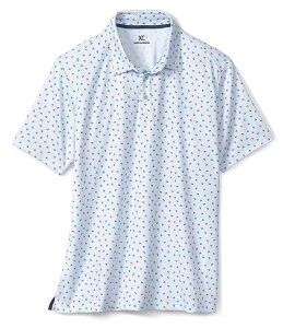 �W�����X�g���A���h�}�[�t�B�[ �����Y �g�b�v�X �V���c �|���V���c �v�����g Johnston & Murphy XC4 Skull Print Performance Short Sleeve Polo Shirt Light Blue �u���[