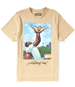 �A�N�[ �����Y �g�b�v�X �V���c AKOO Short Sleeve Girl Dad Heart And Soul T-Shirt Sand �T���h