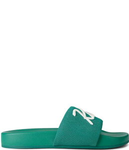 �J�[�g�W�F�C�K�[�����h�� �����Y �V���[�Y �T���_�� Kurt Geiger London Men's Kurt's Cabana Script Pool Slide Sandals Green �O���[��