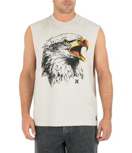 �n�[���[ �����Y �g�b�v�X �V���c Hurley The Face Ofreedomuscle T-Shirt Bone
