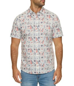 �t���b�O �A���h �A���Z�� �����Y �g�b�v�X �V���c Flag and Anthem Kennewick Button Front Shirt White/Red/Navy �z���C�g