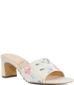 �f���[�������h�� ���f�B�[�X �V���[�Y �T���_�� �t�����[�� �t�����[ Dune London Madira Floral Woven Slip On Mule Sandals Natural