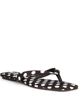 �X�e�B�[�u �}�f�� ���f�B�[�X �V���[�Y �T���_�� �h�b�g�� �h�b�g Steve Madden Trella Polka Dothong Sandals Black/White �z���C�g