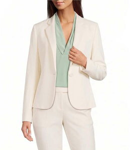 �q���[�S�{�X ���f�B�[�X �A�E�^�[ �R�[�g �W���P�b�g BOSS By Hugo Boss Jia Notch Lapelong Sleeve Slim Jacket Open White �z���C�g