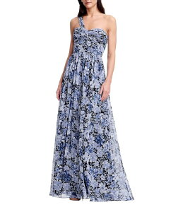 �h���X�U�|�v���[�V���� ���f�B�[�X �g�b�v�X �����s�[�X �V�t�H�� A ���C�� Dress the Population Idalia One Shoulder Chiffon A Line Gownavy Multi �l�C�r�[