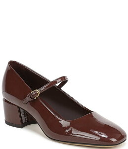 �t�����R�T���g ���f�B�[�X �V���[�Y �p���v�X �q�[�� Franco Sarto Davi Patent Block Heel Mary Jane Pumps Red ���b�h