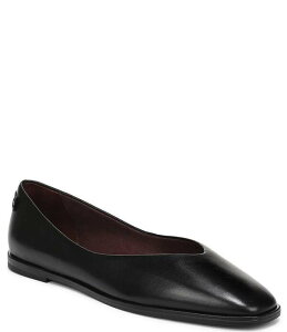 �t�����R�T���g ���f�B�[�X �V���[�Y �p���v�X ���U�[ Franco Sarto Tesia Leather High Vamp Square Toe Flats Black �u���b�N