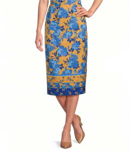 �v���X�g���A���h���[�N ���f�B�[�X �{�g���X�J�[�g �v�����g ���l�� Preston & York Coordinating Printed Stretch Linen Veronika Skirt Grecian/Gold �S�[���h