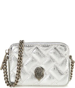 �J�[�g�W�F�C�K�[�����h�� ���f�B�[�X �o�b�O Kurt Geiger London Kensington Micro Camera Chain Strap Crossbody Bag Silver �V���o�[