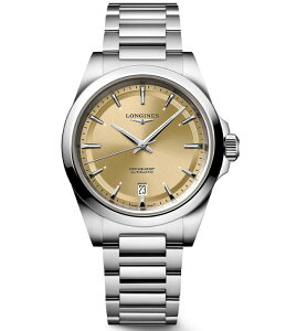 �����W�� ���f�B�[�X �A�N�Z�T���[ �r���v T�V���c Longines Men's Conquest Automatic Stainlessteel Bracelet Watch Silver/Goldial �S�[���h