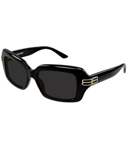 �o�����V�A�K ���f�B�[�X �A�N�Z�T���[ �T���O���X�E�A�C�E�F�A Balenciaga Women's Casino 56mm Rectangle Sunglasseshiny Solid Black �u���b�N