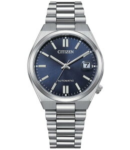 �V�`�Y�� ���f�B�[�X �A�N�Z�T���[ �r���v T�V���c Citizen Unisex Tsuyosautomatic Stainlessteel Bracelet Watch Silver �V���o�[