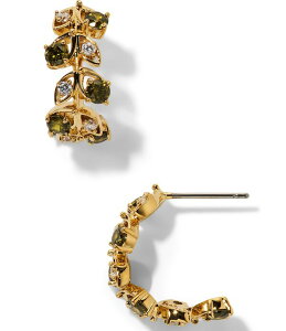 �i�f�B�[�� ���f�B�[�X �A�N�Z�T���[ �s�A�X�E�C�������O Nadri Adorn Rhinestone J Hoop Earrings Green/Gold �O���[��