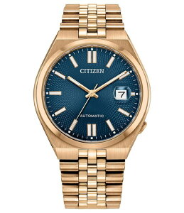 �V�`�Y�� ���f�B�[�X �A�N�Z�T���[ �r���v T�V���c Citizen Men's Tsuyosautomatic Stainlessteel Bracelet Watch Rose Gold �S�[���h