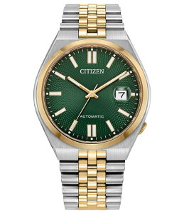 �V�`�Y�� ���f�B�[�X �A�N�Z�T���[ �r���v T�V���c Citizen Men's Tsuyosautomatic Stainlessteel Bracelet Watch Two Tone
