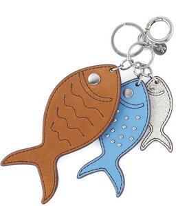 �z�{ ���f�B�[�X �o�b�O HOBO Triple Catch FOB Key Chain Truffle