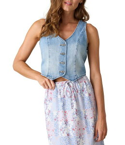 �t���b�O �A���h �A���Z�� ���f�B�[�X �g�b�v�X �V���c �x�X�g �f�j�� Flag and Anthem Landenim Vest Medium Wash �f�j��