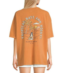 �r���{�� ���f�B�[�X �g�b�v�X �V���c Billabong Welcome To Hawaii Short Sleeve T-Shirt Caramel Cafe