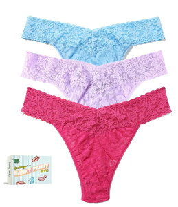 �n���L�[�p���L�[ ���f�B�[�X �A���_�[�E�F�A �p���c ���[�X Hanky Panky Signature LaceR Original Rise Matchbox 3 Pack Partly Cloudy Blue Coolavender Coral �u���[