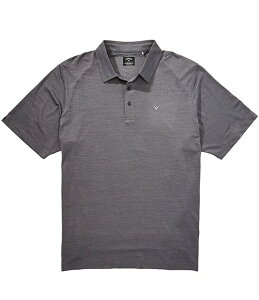 �L�����E�F�C �����Y �g�b�v�X �V���c �g�[�� Callaway Big & Tall Heather Jacquard Essential Gold Short Sleeve Polo Shirt Black �u���b�N