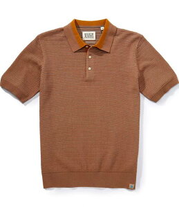 �X�R�b�`�A���h�\�[�_ �����Y �g�b�v�X �V���c �j�b�g Scotch & Soda Structured Knit Short Sleeve Polo Shirt Amphora