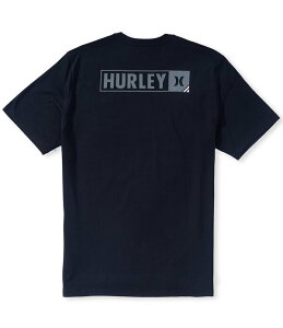 �n�[���[ �����Y �g�b�v�X �V���c ���S Hurley Corner Logo Short Sleeve T-Shirt Black �u���b�N