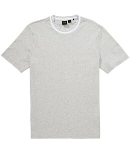 �q���[�S�{�X �����Y �g�b�v�X �V���c Hugo Boss Thompson 232 Short Sleeve T-Shirt Open Grey �O���[
