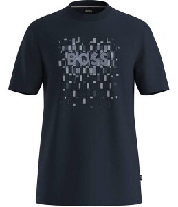 �q���[�S�{�X �����Y �g�b�v�X �V���c Hugo Boss C-Thompson 250 Short Sleeve T-Shirt Dark Blue �u���[