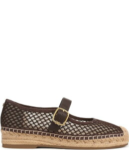 �T���G�f���}�� ���f�B�[�X �V���[�Y �p���v�X ���b�V�� Sam Edelman Mackie Mesh Mary Janespadrille Flats Cafe Noir