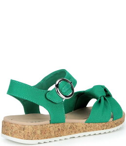 �A���b�N�X�}���[ ���f�B�[�X �V���[�Y �T���_�� �A���N�� Alex Marie Fritz Canvas Knotted Ankle Wrap Sandals Grassmax Green �O���[��