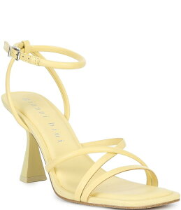 �W�����r�j ���f�B�[�X �V���[�Y �T���_�� ���U�[ Gianni Bini Rondo Leather Strappy Square Toe Dressandals Buttercream