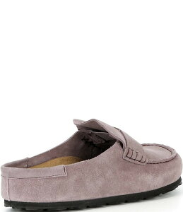 �r���P���V���g�b�N ���f�B�[�X �V���[�Y �T���_�� �X�G�[�h Birkenstock Women's Naples 2.0 Suede Penny Keeper Clogs Faded Purple �p�[�v��