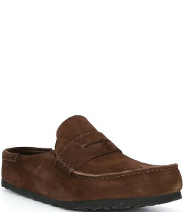 �r���P���V���g�b�N �����Y �V���[�Y �X���b�|���E���[�t�@�[ �X�G�[�h Birkenstock Men's Naplesuede Wrapped Penny Keeper Clogs Carafe