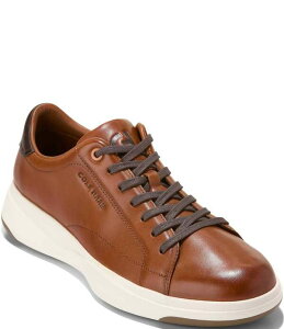 �R�[���n�[�� �����Y �V���[�Y �X�j�[�J�[ ���[�X ���U�[ Cole Haan Men's Grandpro Tennis 2.0 Leather Lace-Up Sneakers British Tan/Dark Chocolate �`���R���[�g
