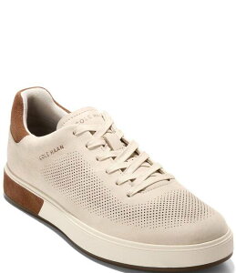 �R�[���n�[�� �����Y �V���[�Y �X�j�[�J�[ Cole Haan Men's GrandPro Angleace Perforated Nubuck Sneakers Angora/British Tan/Ivory �A�C�{���[