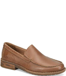�{�[�� �����Y �V���[�Y �X���b�|���E���[�t�@�[ ���U�[ Born Men's Roger Leather Slip-On Loafers Brown �u���E��