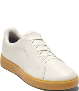 �R�[���n�[�� �����Y �V���[�Y �X���b�|���E���[�t�@�[ �X�j�[�J�[ ���U�[ Cole Haan Men's GrandPro Luxe Slip On Leather Sneakers Ivory/Light Gum �A�C�{���[
