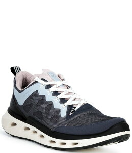 �G�R�[ ���f�B�[�X �V���[�Y �X�j�[�J�[ ���b�V�� ���[�X ���U�[ ECCO Women's Biom 720 Leather and Mesh Lace Up Sneakers Blue �u���[