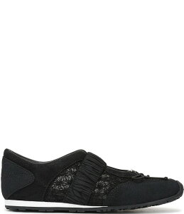 �T���G�f���}�� ���f�B�[�X �V���[�Y �X�j�[�J�[ ���b�V�� Circus NY by Sam Edelmanara Mesh Bow Detail Mary Jane Ballerina Sneakers Black �u���b�N