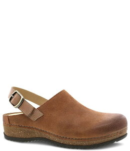 �_���X�R ���f�B�[�X �V���[�Y �T���_�� �X�G�[�h Dansko Merrin Suede Slingback Strap Clogs Tan �^��