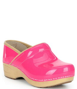 �_���X�R ���f�B�[�X �V���[�Y �T���_�� ���U�[ Dansko XP 2.0 Pink Neon Patent Leather Clogs Pink Neon �s���N