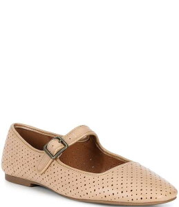 ���b�L�[�u�����h ���f�B�[�X �V���[�Y �p���v�X�G�[�h Lucky Brand Tannyr Perforated Suede Mary Jane Flats Cortado