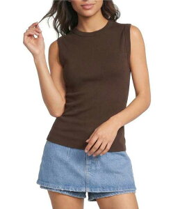 �t���[�s�[�v�� ���f�B�[�X �g�b�v�X �V���c �m�[�X���[�u Free People Murphy High Scoop Neck Sleeveless Tank Top Chocolatier