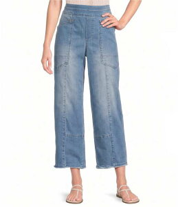 �f���N���V�[ ���f�B�[�X �{�g���X �f�j���p���c �v�` �W�[���Y Democracy Petite Size AbsolutionR Skyrise Glider Wide-Leg Pull-On Jeans Light Blue Artisanal �u���[