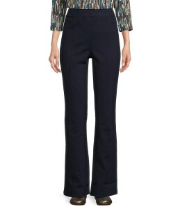 �C���g�� ���f�B�[�X �{�g���X �J�W���A���p���c �u�[�c �j�b�g Intro Bella Double Knit Ponte Slimming Waist Pull-On Boot Leg Pants Industrial Blue �u���[