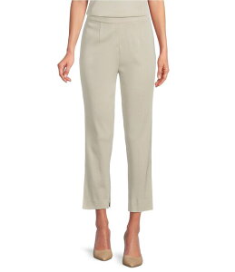 �~���E�H�� ���f�B�[�X �{�g���X �J�W���A���p���c �X�g���[�g �j�b�g Ming Wang Knit Flat Front Straight Leg Pull-On Pants Limestone