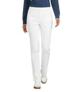 �E�G�X�g�o�E���h ���f�B�[�X �{�g���X �J�W���A���p���c �X�g���[�g �v�` Westbound Petite Size High Rise Patch Pocket Straight Leg Pull-On Pants White �z���C�g