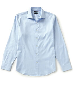 �����m �����Y �g�b�v�X �V���c Murano Wardrobe Essentials Slim-Fit Textured Spread-Collar Woven Sportshirt Light Blue �u���[