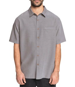 �N�C�b�N�V���o�[ �����Y �g�b�v�X �V���c Quiksilver Short Sleeve Waterman Centinela Anti-Wrinkle Shirt Flint Grey �O���[